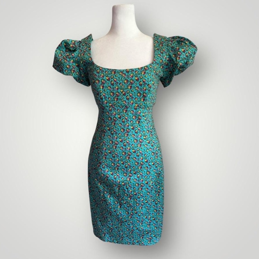 Betsey Johnson Teal Floral Dress